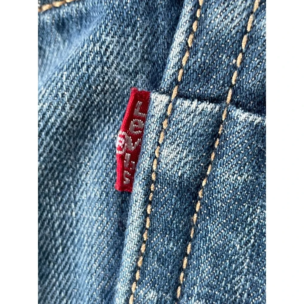 8 Pocket 90s Y2k Levi's Mens 38 x 30 569 Loose Straight Jeans Blue Medium Wash